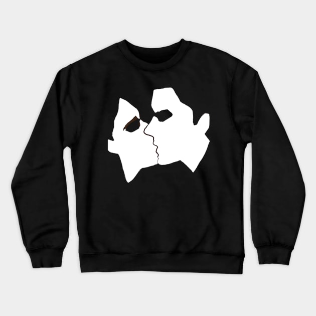 Kissing Crewneck Sweatshirt by Ykartwork